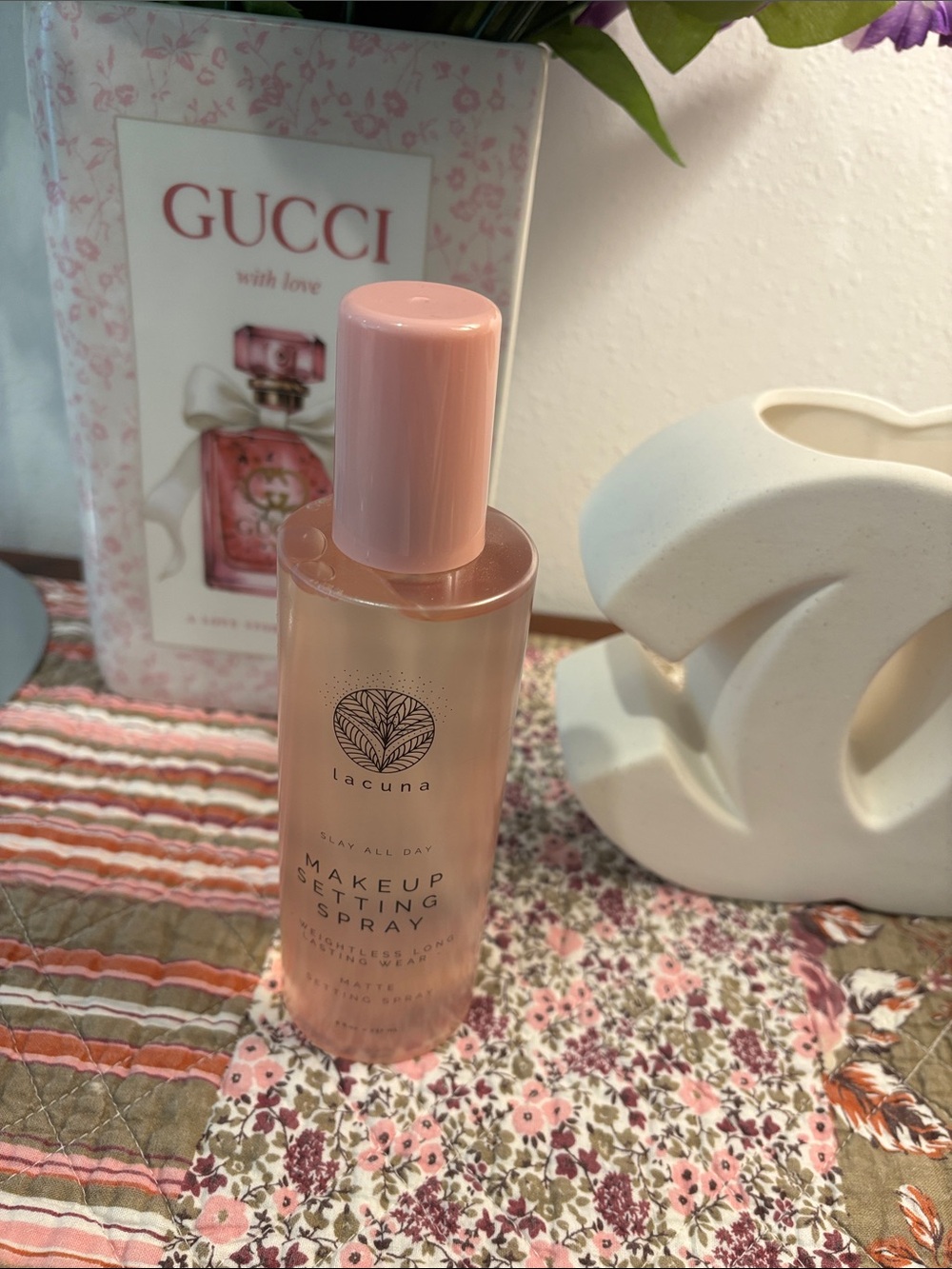 Lacuna Pink Makeup Setting Spray - Hydrating All-Day Hold NWOT